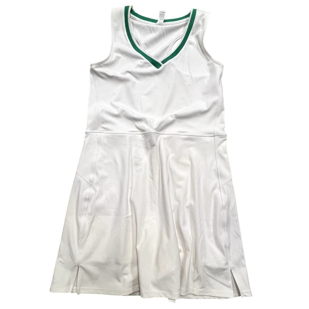 90 Degree Lux Violet Dress Pleated Athletic White Women's Medium